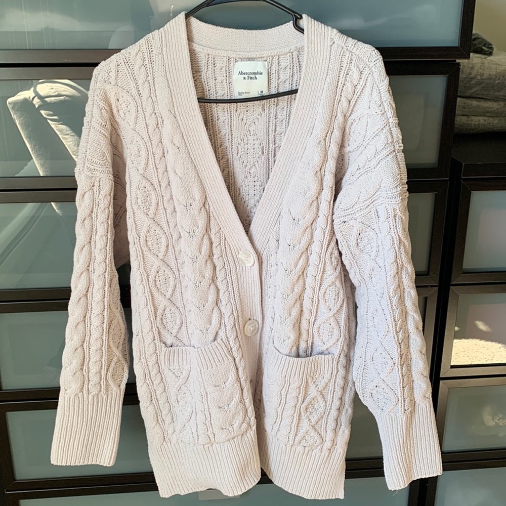 Oversized Cable Cardigan
